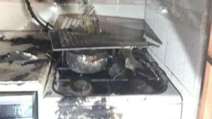 Edremit’te mutfak yangını