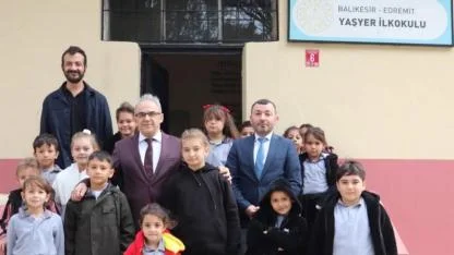 İlçe Milli Eğitim Müdürü Esmen, kırsalda okulları gezdi