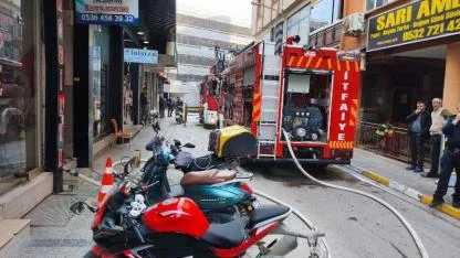 Karesi'de Çamaşır Makinesi Alev Aldı