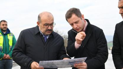 Vali İsmail Ustaoğlu yol çalışmalarını inceledi