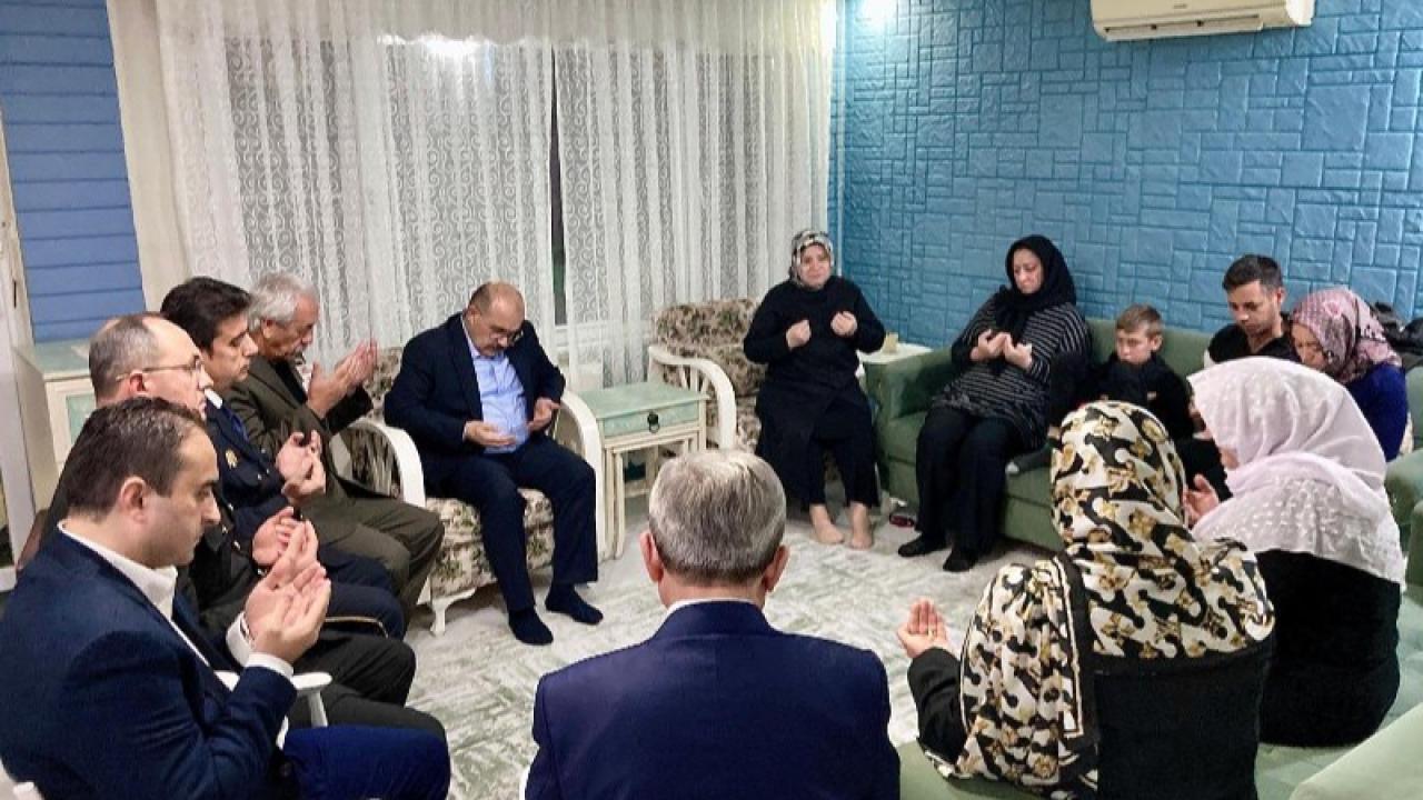 Vali Ustaoğlu, acılı günde Sayın ailesini yalnız bırakmadı
