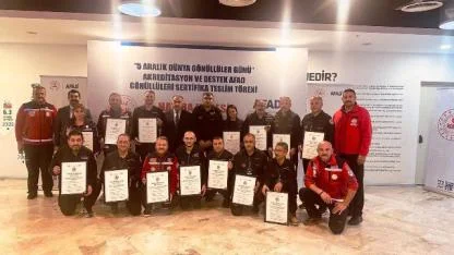 Balıkesir İl Millî Eğitim Müdürlüğü Arama ve Kurtarma Ekibi Akredite Edildi