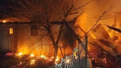 Dursunbey'de dam yangını