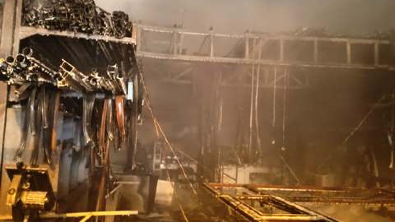 Gönen sanayi sitesinde korkunç yangın