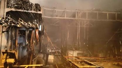 Gönen sanayi sitesinde korkunç yangın