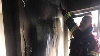 İvrindi’de ev yangını