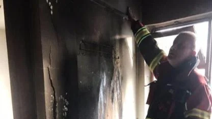 İvrindi’de ev yangını