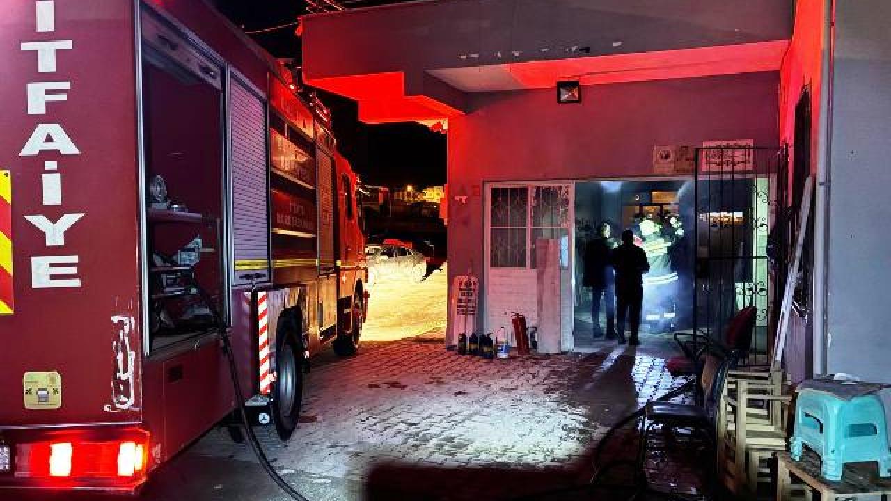 İvrindi’de işyerinde yangın çıktı