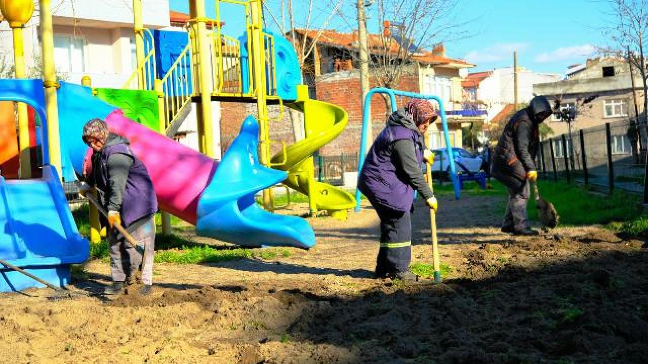 Altıeylül Belediyesi Park veBahçeler Ekipleri Kış Mesaisinde