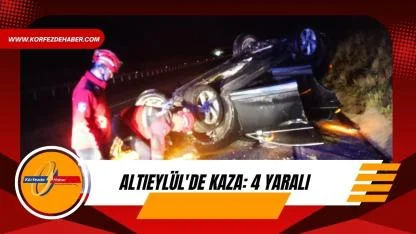 Altıeylül'de kaza: 4 yaralı