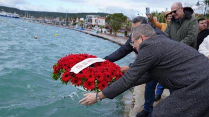 Ayvalık'ta Mübadelenin 103. Yılı Anısına Çelenk Bırakıldı