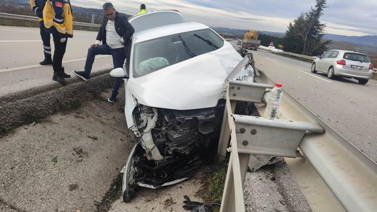 Balıkesir’de Tek Taraflı trafik kazası