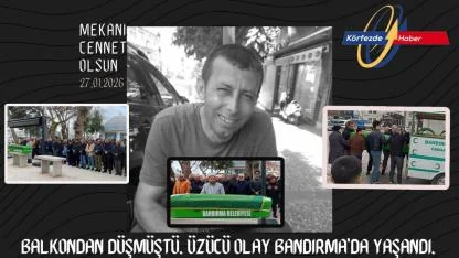 Balkondan düşmüştü. Üzücü olay Bandırma'da yaşandı.