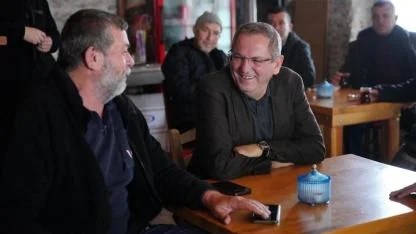 Başkan Mesut Ergin esnaf ve vatandaşlarla buluştu