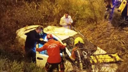 Burhaniye’de tek taraflı trafik kazası: 2 yaralı