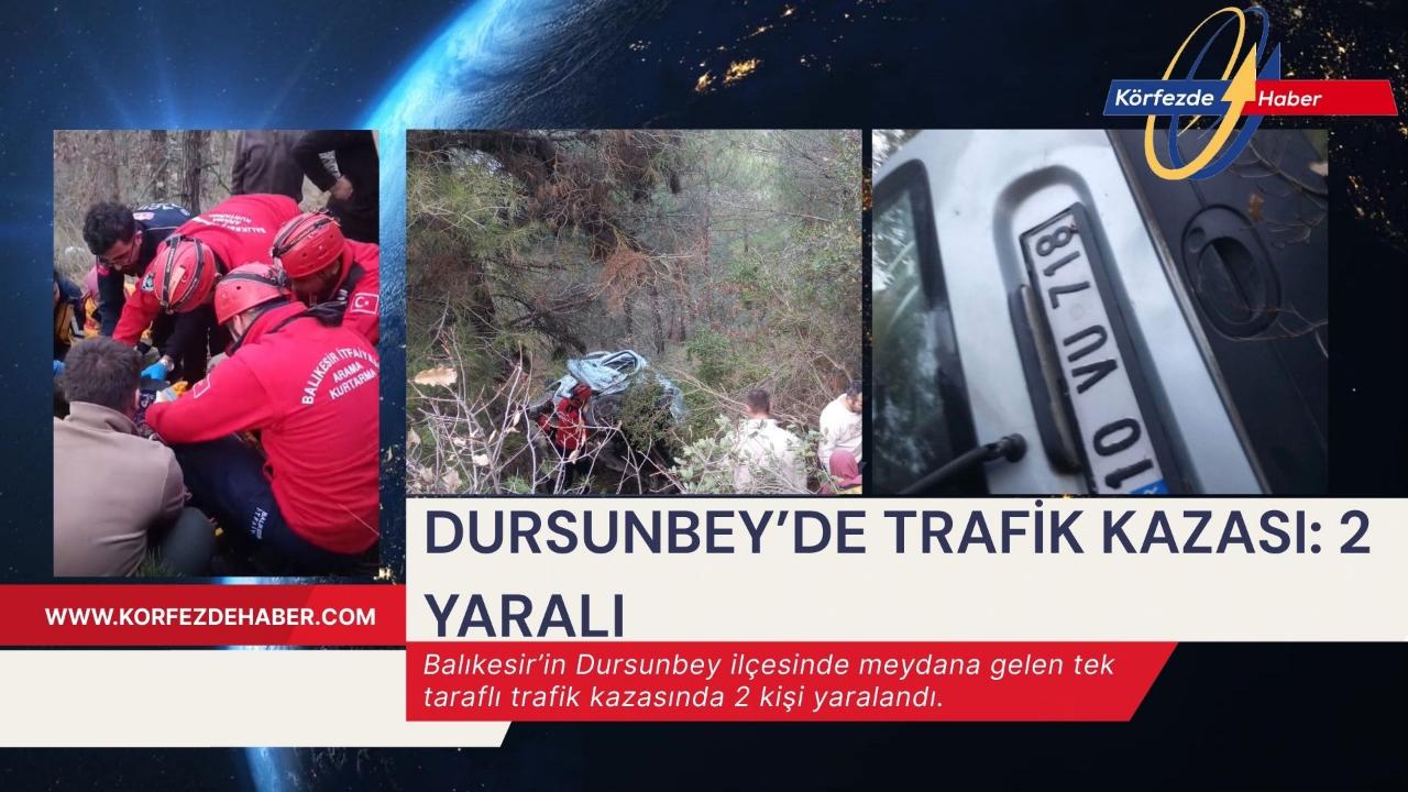Dursunbey’de Trafik Kazası: 2 Yaralı