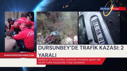 Dursunbey’de Trafik Kazası: 2 Yaralı