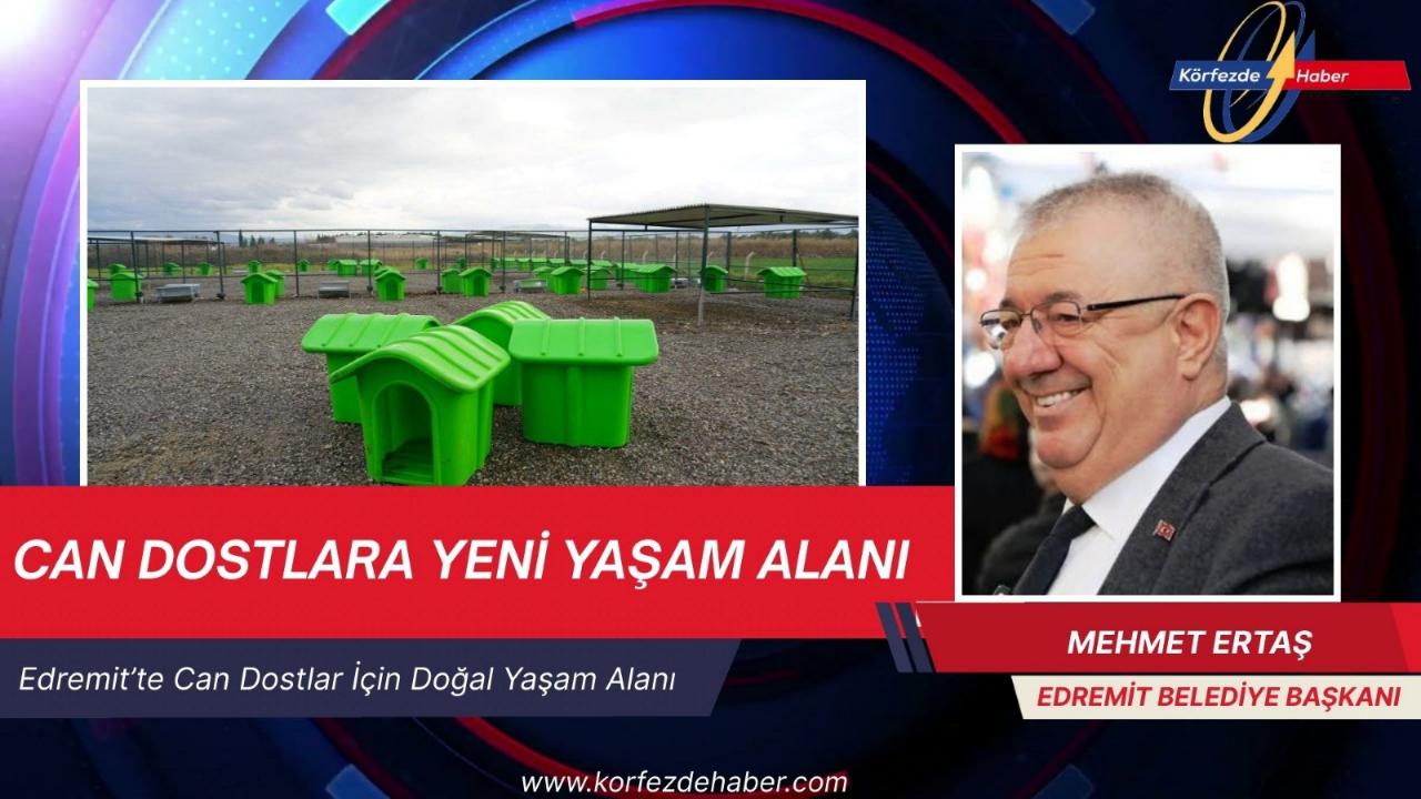 Edremit'te can dostlarına yeni yaşam alanı