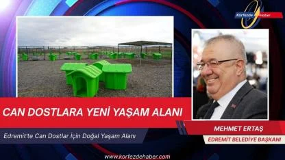 Edremit'te can dostlarına yeni yaşam alanı