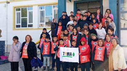 Gömeç'te İlkokul ve Ortaokul öğrencilerine TEMA eğitimi verildi