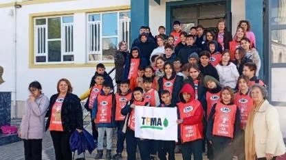 Gömeç'te İlkokul ve Ortaokul öğrencilerine TEMA eğitimi verildi