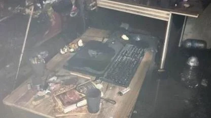 Kepsut’ta ev yangını