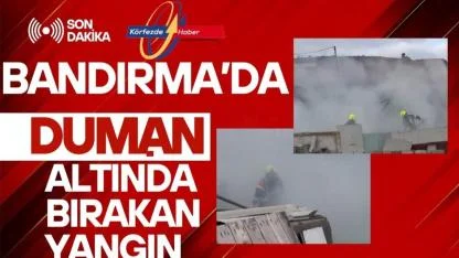 Mahalle Duman Altında Kaldı: Bandırma’da Müstakil Ev Yangını Söndürüldü