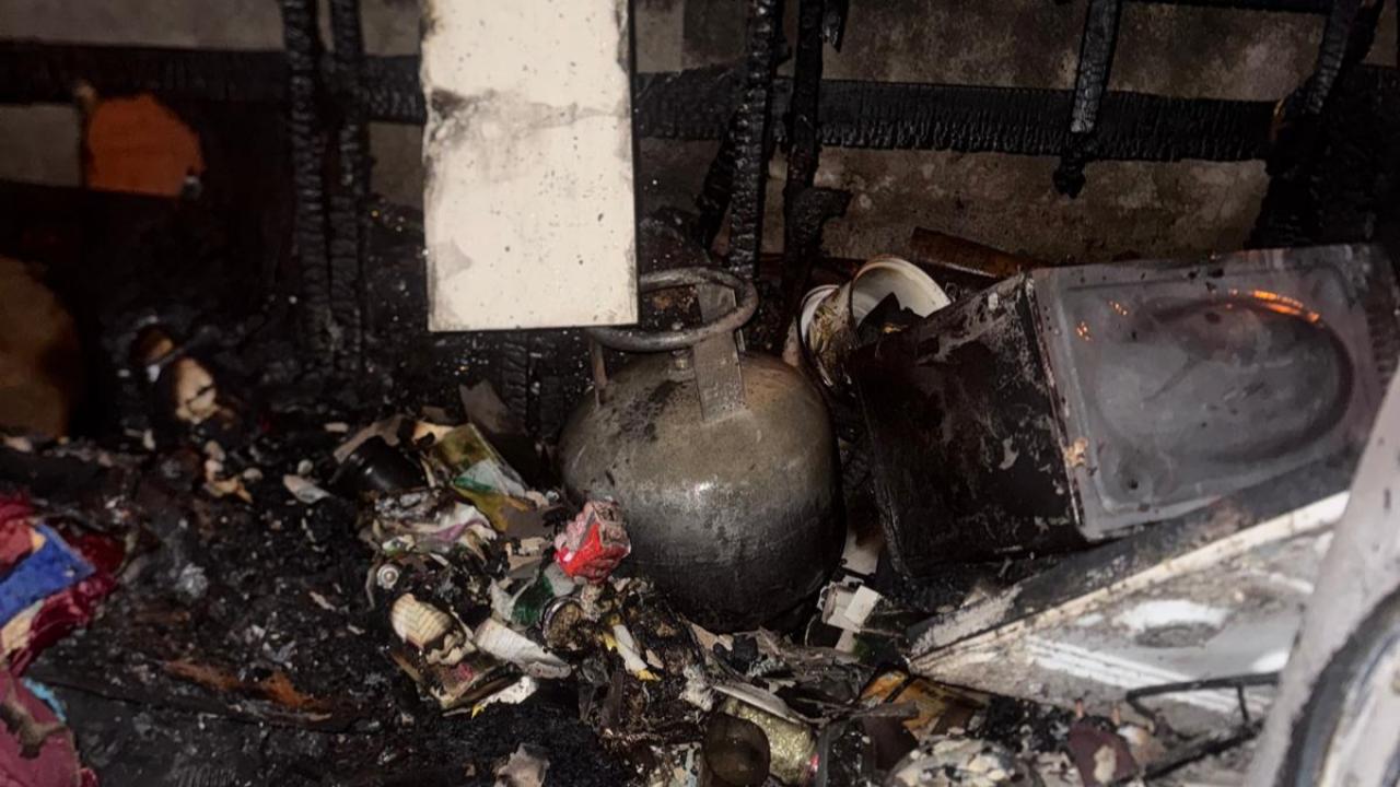 Sındırgı’da baraka hangını korkuttu