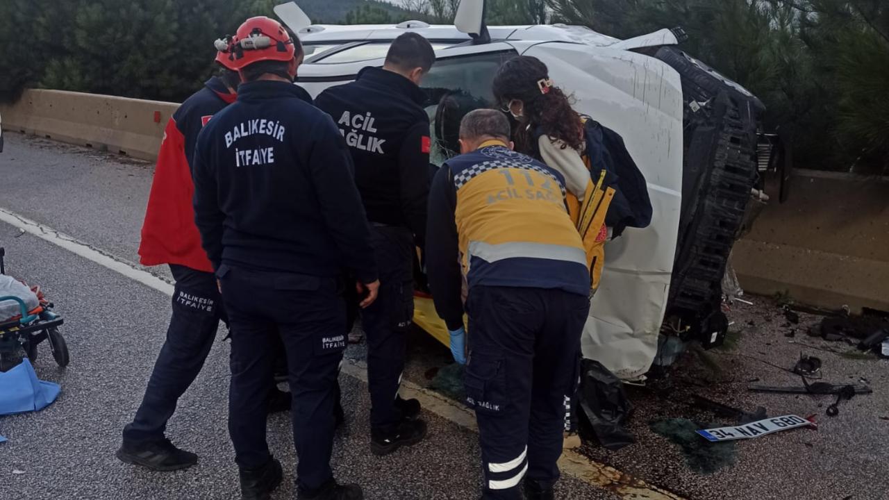 Sındırgı’da tek taraflı trafik kazası: 1 yaralı