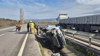 Susurluk’ta kaza: 1 yaralı