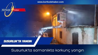 Susurluk’ta samanlıkta korkunç yangın