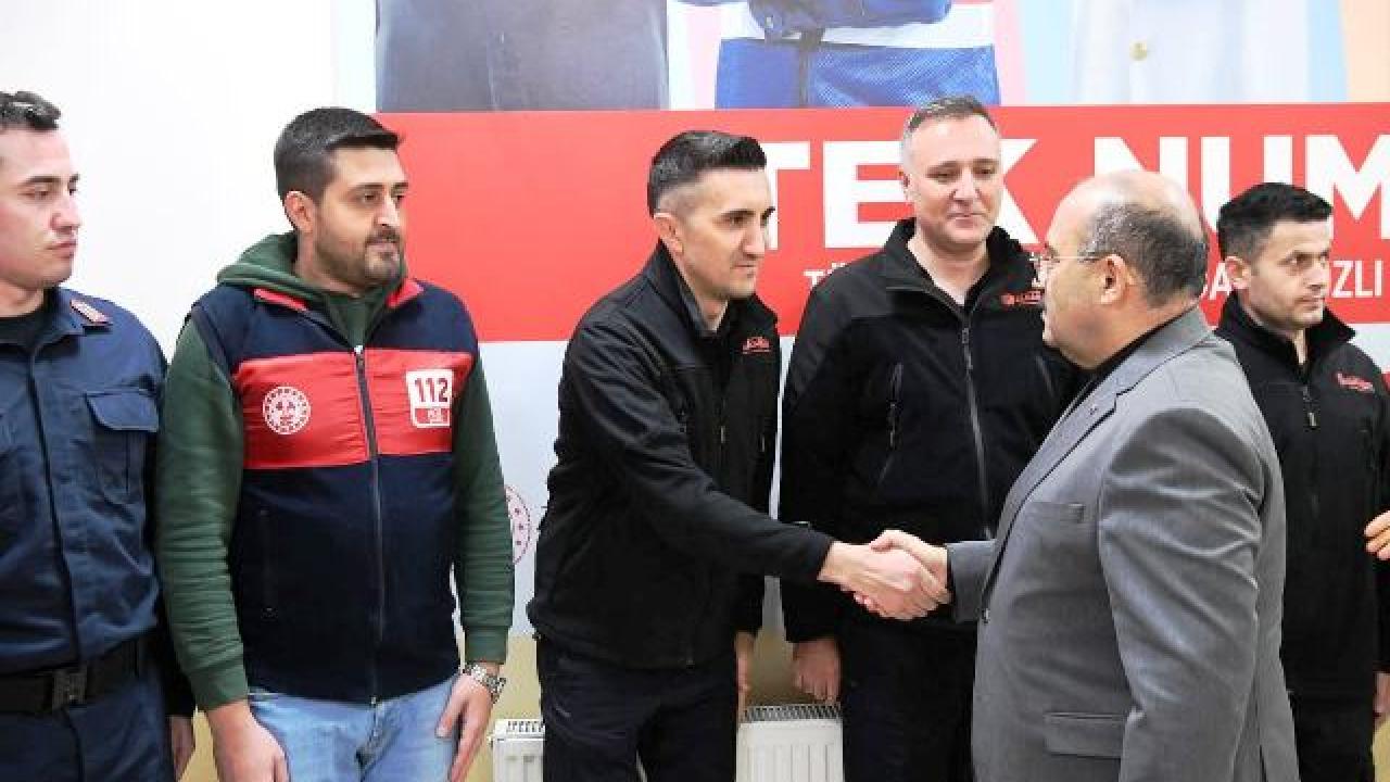 Vali İsmail Ustaoğlu’ndan 112 Acil Çağrı Merkezi’ne Yeni Yıl Ziyareti