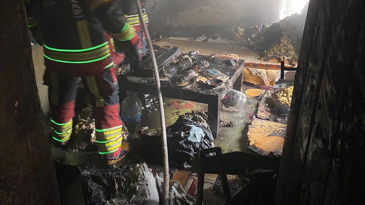 Balıkesir’de müstakil ev yangını