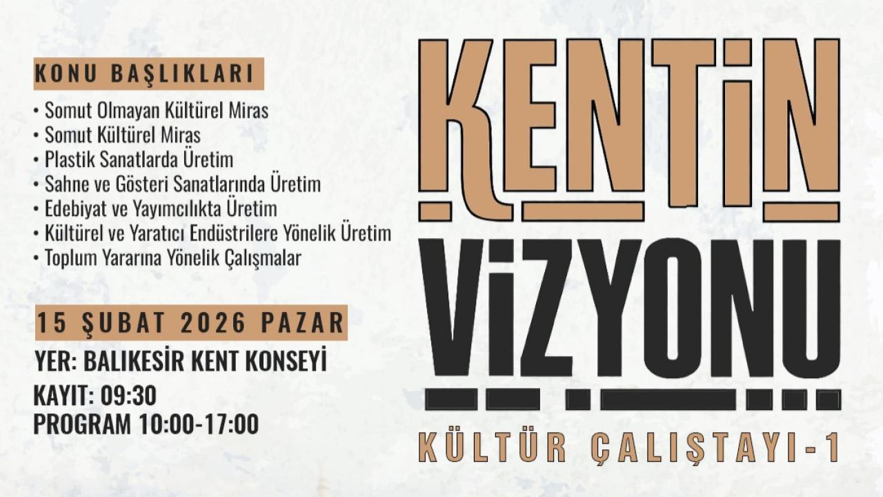 Balıkesir’in kültür sanat haritası bu çalıştayda çizilecek