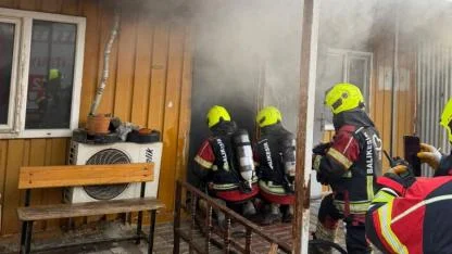 Bandırma’da işyeri konteynerinde yangın