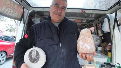 Burhaniye'de Çankırı kaya tuzu şifa kaynağı