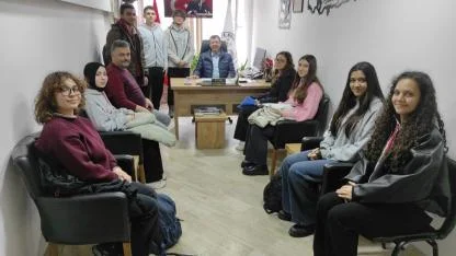 Burhaniye’de lise öğrencileri Belediye’yi ziyaret etti