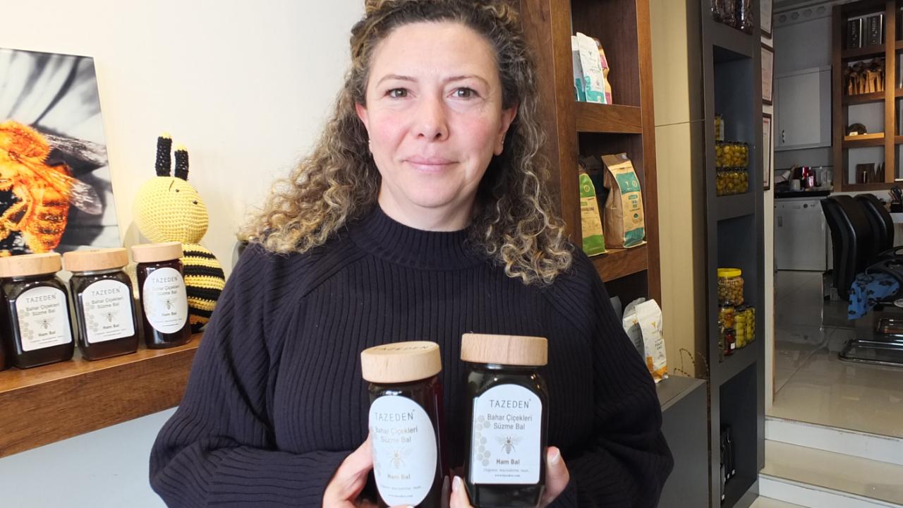 Burhaniyeli kadın arıcı bal fiyatına Ramazan indirimi yaptı