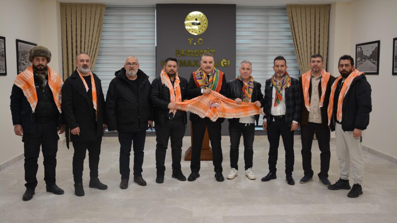 Edremit Yörükleri Kültür ve Dayanışma Derneği’nden Kaymakam Ahmet Odabaş’a Ziyaret