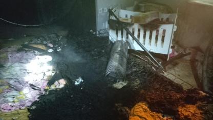 Edremit’te ev yangını