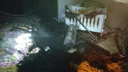 Edremit’te ev yangını