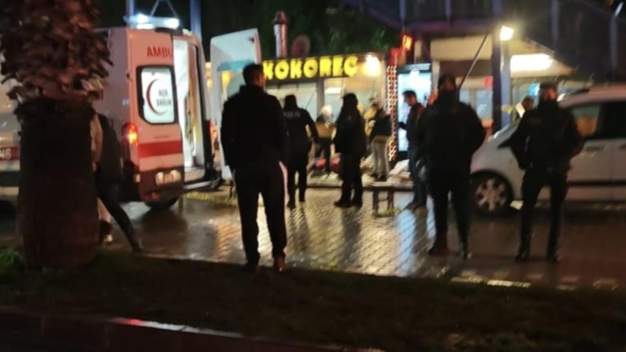 Edremit'te kokoreççi dükkanına motosikletli saldırı