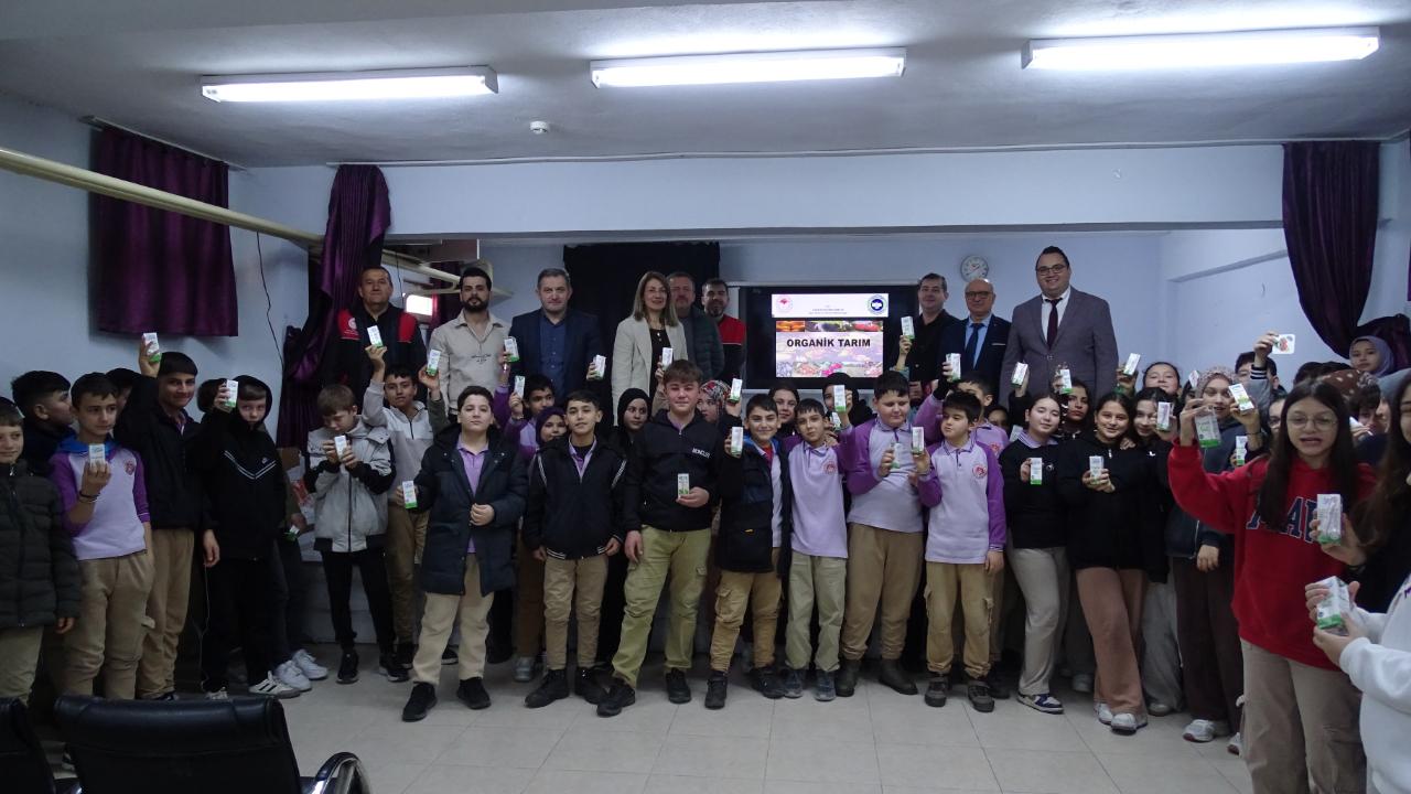 Havran İmam Hatip Ortaokulunda Organik Tarım Ve İyi Tarım Uygulamaları Eğitimi