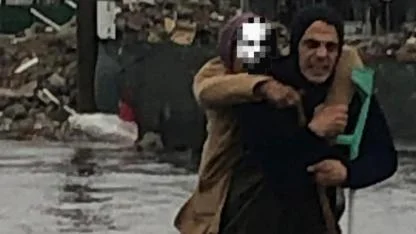 İtfaiyeden Sular İçinde Nefes Kesen Kurtarma