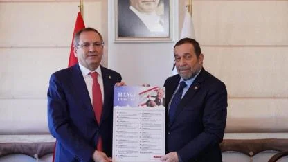 Rauf Denktaş Kültür Merkezi açılışı öncesi önemli isimler Ayvalık’ta ağırlandı.