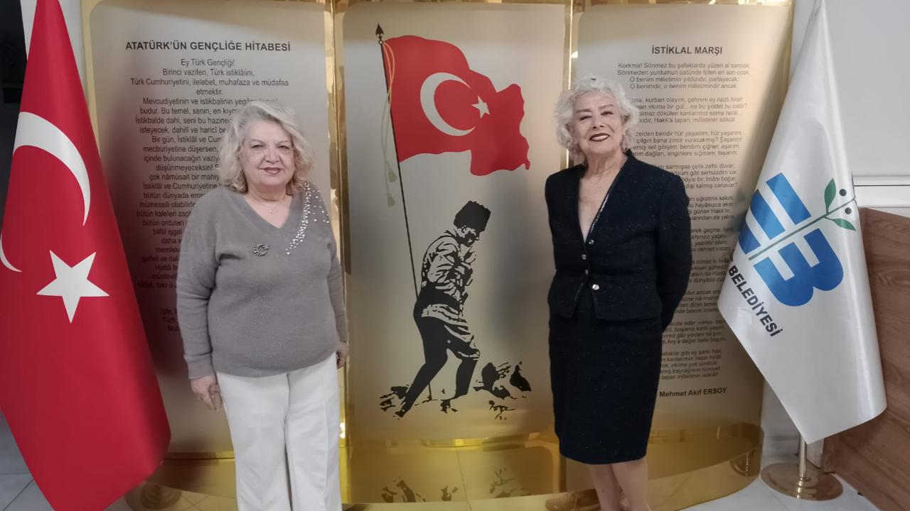 Yeşilçam Sanatçısı Mine Soley'den kent konseyine dostluk ziyareti