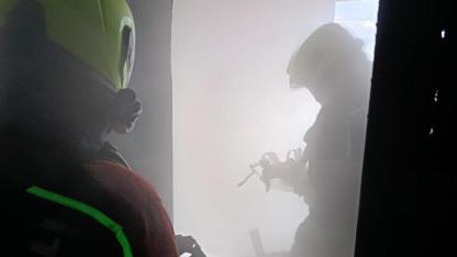 Altıeylül’de korkutan ev yangını