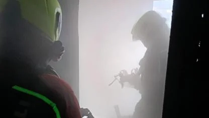 Altıeylül’de korkutan ev yangını