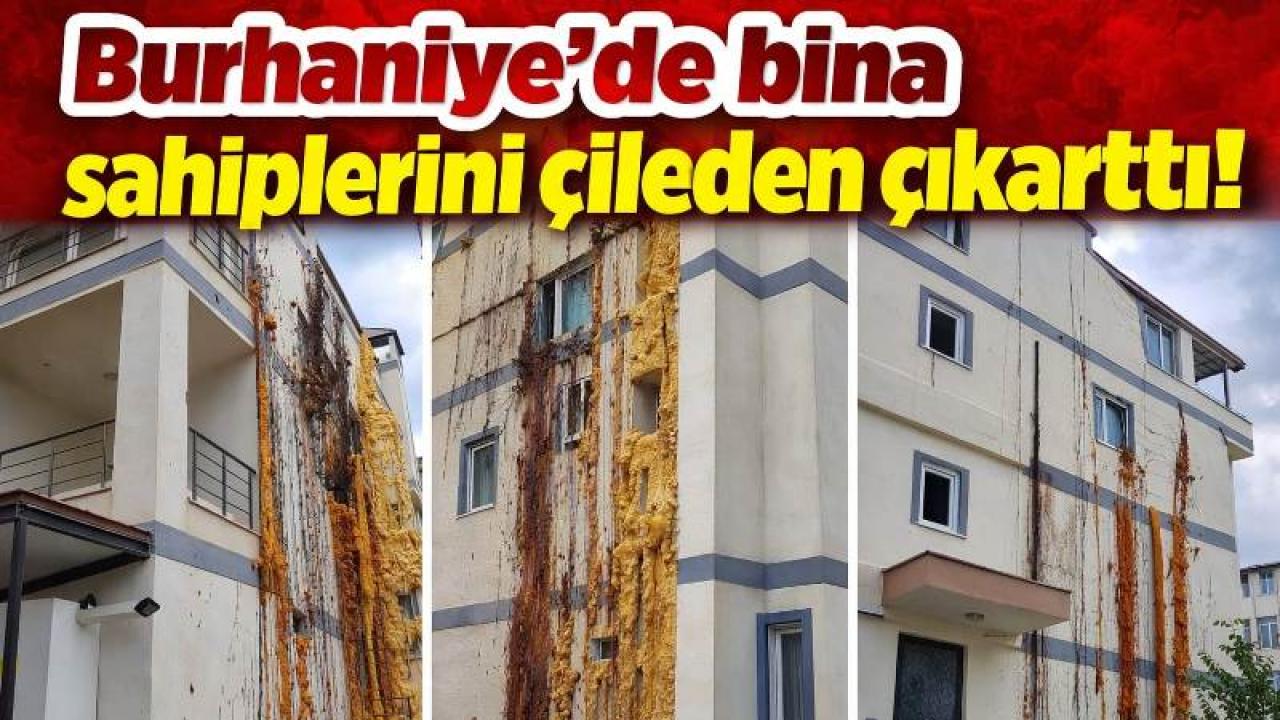 Apartmandan köpük fışkırıyor! “Bu çile bitsin” diyerek yetkili arıyorlar