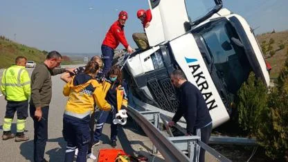 Balıkesir’de tır kazası: 1 yaralı